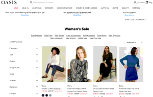 Preview 2 of the Oasis website