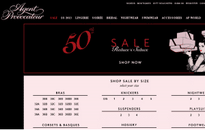 Preview 2 of the Agent Provocateur website