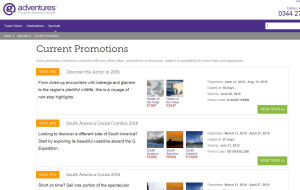 Preview 2 of the G Adventures website