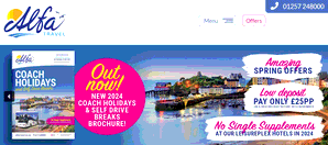 Preview 2 of the Alfa Travel website