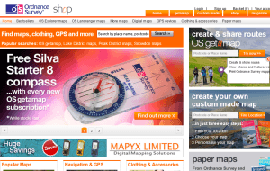 Preview 2 of the Ordnance Survey website