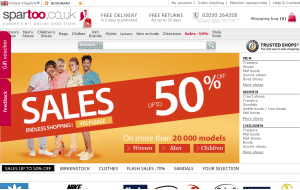 Preview 2 of the Spartoo website