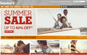 Preview 3 of the Timberland website