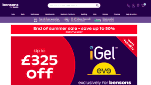 Preview 2 of the Bensons For Beds website