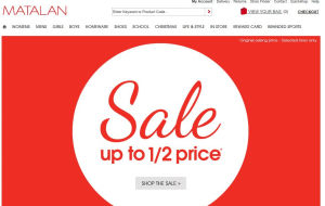Preview 2 of the Matalan website