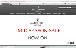 Preview 2 of the Waterford Crystal website