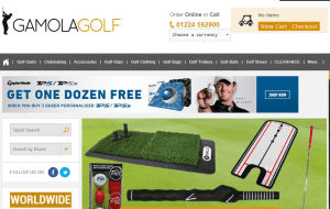 Preview 2 of the Gamola Golf website