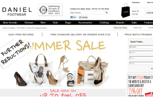 Preview 2 of the Daniel Footwear website