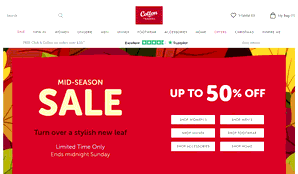 Preview 2 of the Cotton Traders website