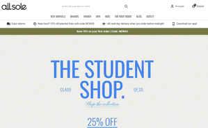 Preview 3 of the AllSole website