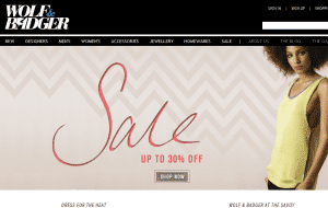 Preview 2 of the Wolf & Badger website