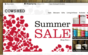 Preview 2 of the Cowshed website