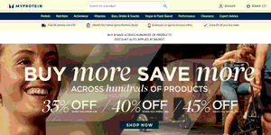 Preview 2 of the MyProtein website