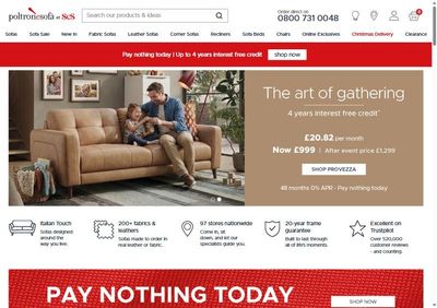 poltronesofa.co.uk homepage on 14 Oct 2026