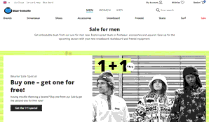 Preview 4 of the Blue Tomato website