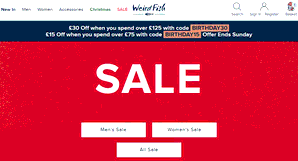 Preview 2 of the Weird Fish website