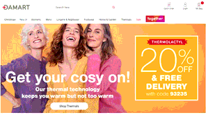 Preview 3 of the Damart website