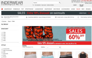 Preview 2 of the Inderwear website