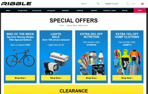 Preview 2 of the Ribble Cycles website