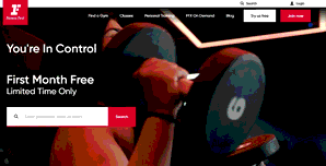Preview 2 of the Fitness First website