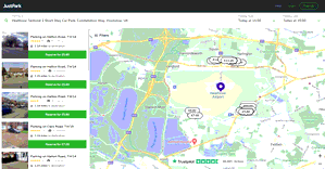 Preview 2 of the Just Park website