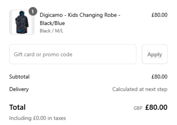 Saltrock shopping basket screenshot