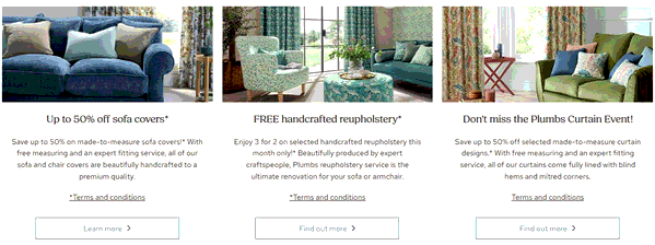 Plumbs shopping basket screenshot