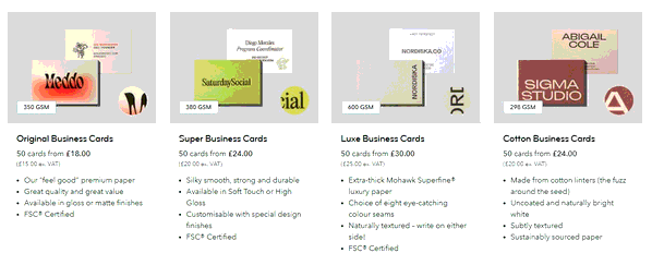 MOO shopping basket screenshot