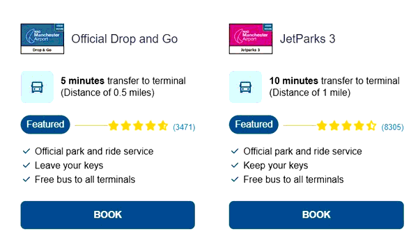 SkyParkSecure Airport Parking shopping basket screenshot