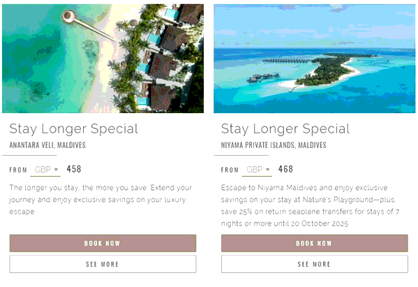 Anantara shopping basket screenshot