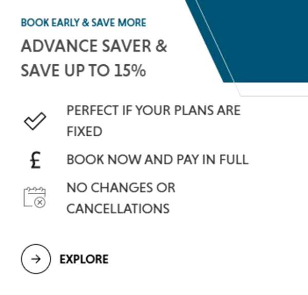 QHotels shopping basket screenshot