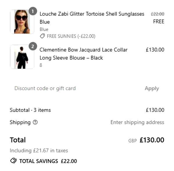 Joy shopping basket screenshot