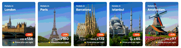 eDreams shopping basket screenshot