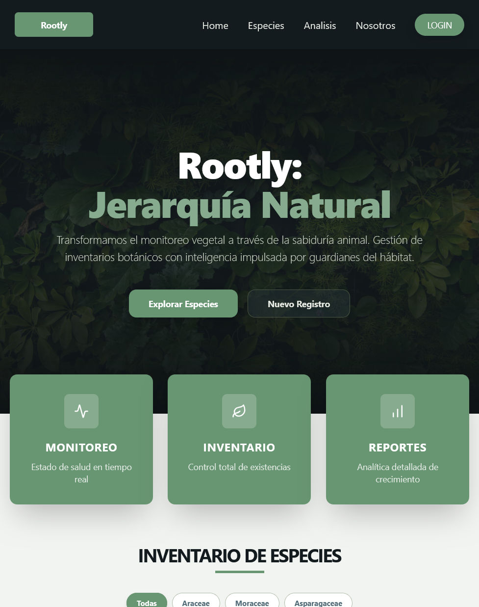 Rootly Botanical Dashboard