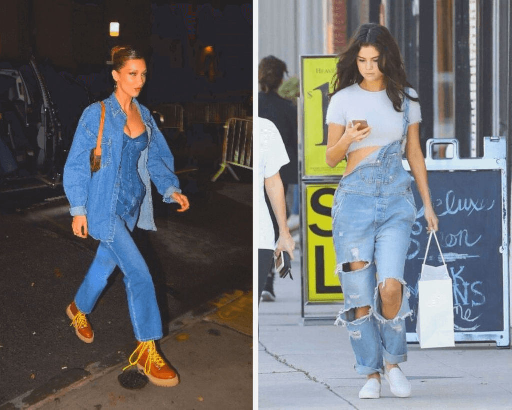Denim retro fashion