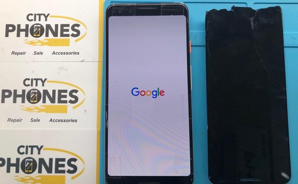 broken pixel 3 screen repair