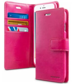 IPHONE 14 Pro Max Mercury Bluemoon Diary Case Hot Pink