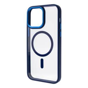 Redefine Metal Camera Lens Magnetic Transparent Magsafe Case for iPhone 14 - Navy