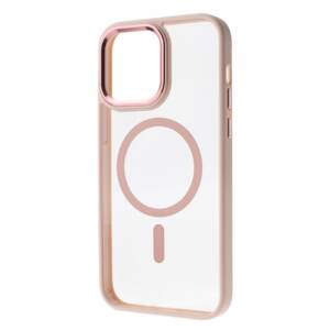 Redefine Metal Camera Lens Magnetic Transparent Magsafe Case for iPhone 14 - Pink