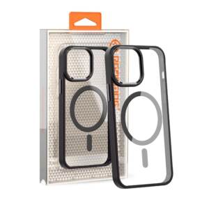 Redefine Metal Camera Lens Magnetic Transparent Magsafe Case for iPhone 13 Pro Max - Black