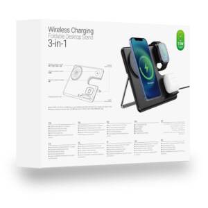 Hoco CQ1 15W Geek Folding 3 in 1 Magnetic Fast Wireless Charger - Image 3