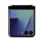 Z flip7black phone case wallet style case