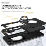 Protective case with ring holder for Samsung z Flip7