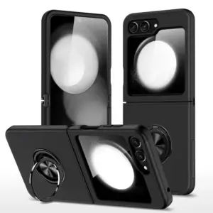 Ring stand case for Samsung Z flip7 in black color