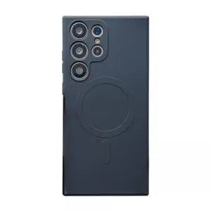 Black silicone case for Samsung S25 Ultra