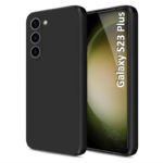 Black silicone case for Samsung S23 Plus