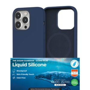 IPhone 15 Plus navy silicone case