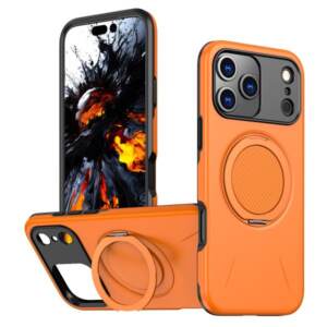 IPhone 17 Pro Orange color magsafe case with stand