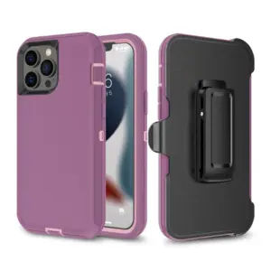 IPhone 14 pro max purple heavy duty case