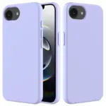 IPhone 16e purple silicone case